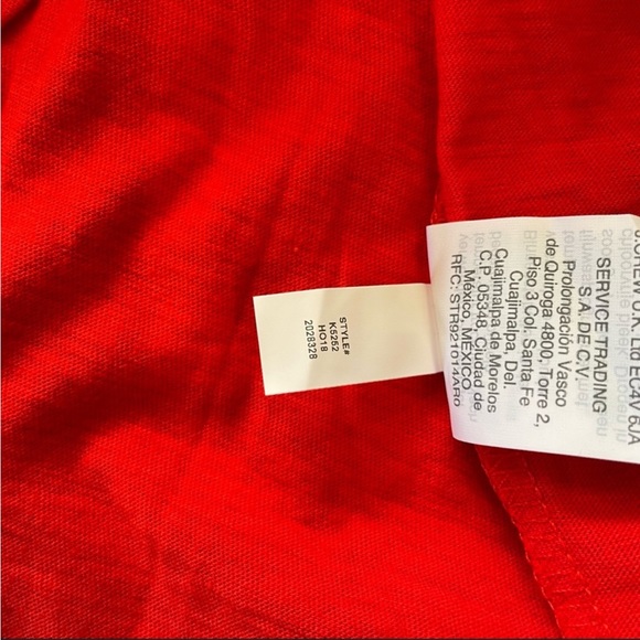 J Crew T-Shirt Red with Leopard Cheetah Animal Heart Size Medium - Picture 2 of 8